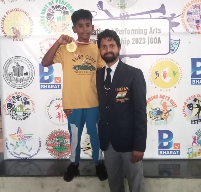 ﻿Aryan wins dance gold